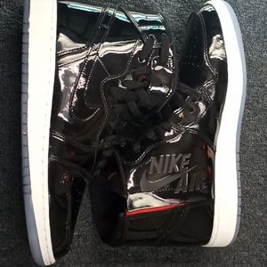 NWOT Nike Air Jordan 1 Rebel Black Patent